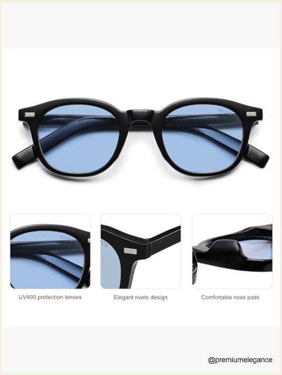 Retro Square Sunglasses UV Protection Unisex Vintage Shades Sunnies